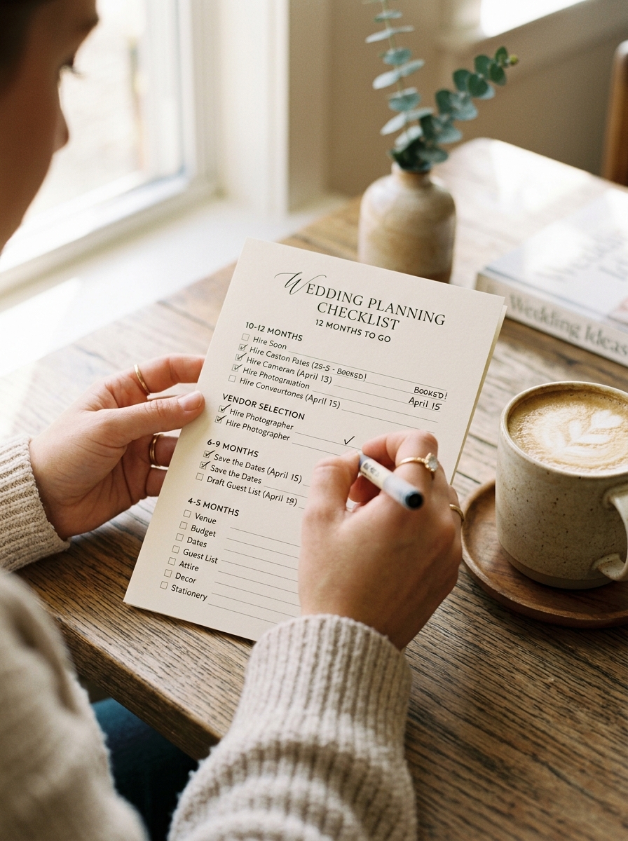 Printable free wedding planning checklist PDF
