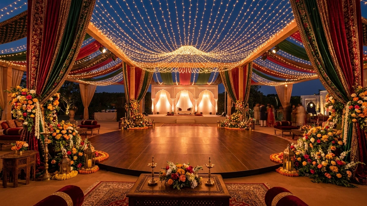 Planning elements for a multi-day mehndi, sangeet, and wedding celebration